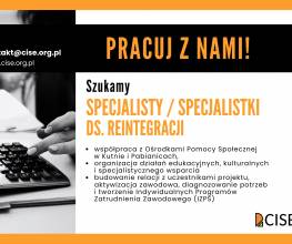 Szukamy specjalistki (specjalisty) ds. reintegracji!